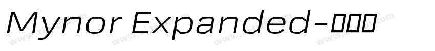 Mynor Expanded字体转换